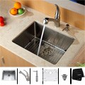 Kraus Stainless Steel Undermount Kitchen Sink, Faucet and Dispenser