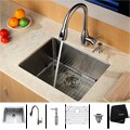Kraus Stainless Steel Undermount Kitchen Sink, Faucet and Dispenser