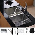 Kraus Stainless Steel Undermount Kitchen Sink, Faucet and Dispenser