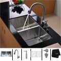 Kraus Stainless Steel Undermount Kitchen Sink, Faucet and Dispenser