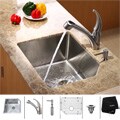 Kraus Stainless Steel Undermount Kitchen Sink, Faucet and Dispenser