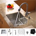 Kraus Stainless Steel Undermount Kitchen Sink, Faucet and Dispenser