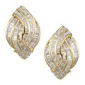 18k Yellow Gold 1 5/8ct TDW Diamond Earrings (I, I3)