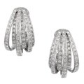 18k White Gold 1 1/4ct TDW Diamond Earrings (I, SI)