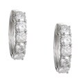 18k White Gold 2ct TDW Diamond Earrings (I, I3)
