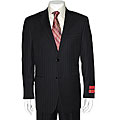 Mantoni Men's Black Tonal Stripe 2-button Suit