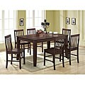 Abigail 7-piece Solid Wood Espresso Dinette Set