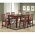 Ashlyn 7-piece Brown Solid Wood Dinette Set