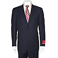 Mantoni Men's 2-button Navy Tonal Herringbone Suit
