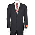Mantoni Men's Black Pinstripe Two-button Wool Suit