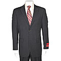 Mantoni Men's Charcoal Grey Fine Pinstripe 2-button Wool Suit