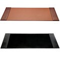 Dacasso Rustic Leather Desk Pad with Side Rails