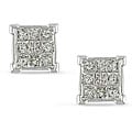10k Gold 1/2ct TDW Princess-Cut Diamond Earrings (H-I, I3)