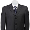 Claiborne Men's Grey Pencil Stripe Suit