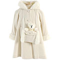 Trilogi Collection Girls' Hooded Swing Coat