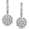 18k Gold 1/2ct TDW Diamond Flower Earrings (H-I, SI)