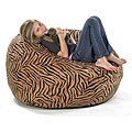 Medium Memory Foam Lounge Bag Tiger Print Replacement Cover