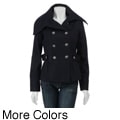 Coffee Shop Women's Wool Stand Collar Jacket