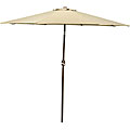 Crank and Tilt 9-inch Polyester Taupe Market Umbrella