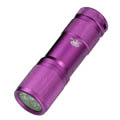 Outback Flashlights Bonzer 9-LED Spring Purple Flashlight