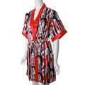 Happie Brand Women's Satin Chemise and Robe Set