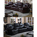 Leather Match 5-piece Sectional Reclining Sofa