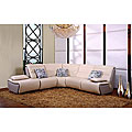 Leather Match 5-piece Sectional Sofa