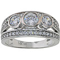 Michael Valitutti Signity 14k Gold Cubic Zirconia Ring