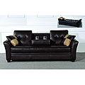Bi-cast Futon Sofa with Cup Holder and Storage