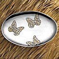 Towle Alternative Metal 'Papillion' Oval Platter