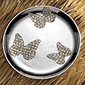 Towle Alternative Metal 'Papillion' Round Platter