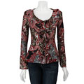 Allison Taylor Women's Ruffle Front Blouse
