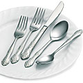 Rogers 'Rose Elegance' 40-piece 18/10 Flatware Sets (Pack of 2)