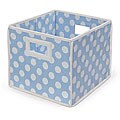 Blue Polka Dot Folding Storage Baskets (Pack of 3)