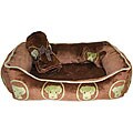Gift Barkley Dog 3-piece Brown/ Green Bed Set