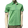Robert Graham 'C-Note' Men's Green Piped Polo Shirt