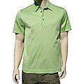 Robert Graham 'C-Note' Men's Lime Green Polo Shirt