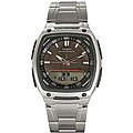 Casio Men's Casual Grey Dial Silvertone Resin Watch