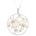 18k Gold 2 1/2ct TDW Yellow and White Diamond Necklace (I-J, I2-I3)