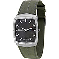 Skagen Men's Solid Titanium Grey Suede Leather Strap Watch