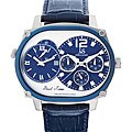 Joshua & Sons Men's Dual-time Multi-function Blue Watch