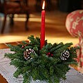 Fresh-cut Maine Balsam Classic Small Round Centerpiece