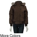 KC Collection Women's Puffer Bomber Jacket