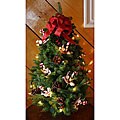 Candy Cane Pre-Lit Fresh-cut Maine Balsam Tabletop Tree
