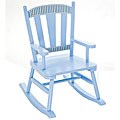 Simply Classic Blue with Stripes Rocking Chair