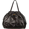Prada Soft Calf Leather Drawstring Tote