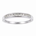10k White Gold 1/4ct TDW Diamond Channel Band (J-K, I2-I3)