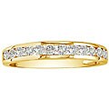 10k Yellow Gold 1/4ct TDW Diamond Channel Band (J-K, I2-I3)