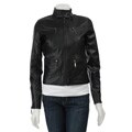 Ashley Women's Faux Leather Zip-up Jacket