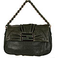 Fendi Marshmallow Zucca Green Flap Bag